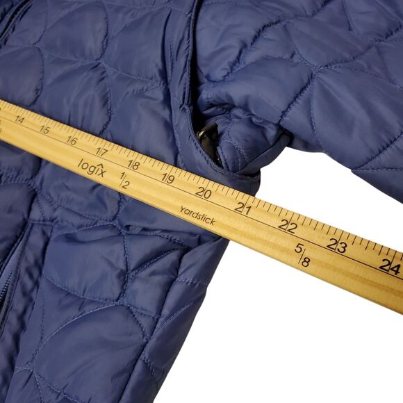 Vintage NIKE Jacket ACG Womens Medium Blue Puffer Full Zip Removable Sleeves 90s - Picture 5 of 14